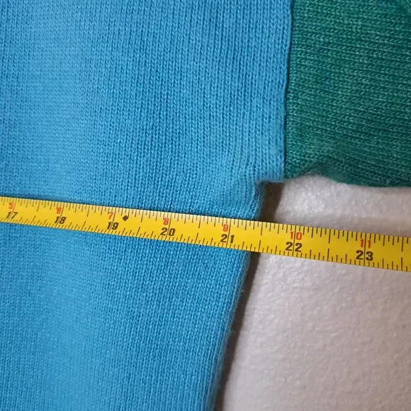 Sundance Women Sweater Cashmere And Wool Blend Size L Two Tone With Pockets - Picture 3 of 11